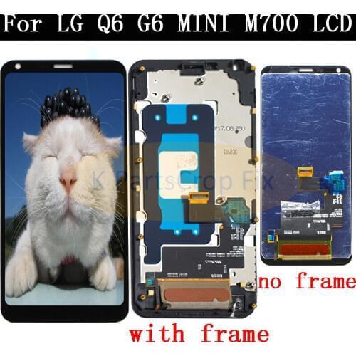5.5'' Original For LG Q6 For LG-M700 M700 M700A US700 M700H M703 M700Y LCD DIsplay + Touch Screen Digitizer Assembly With Frame