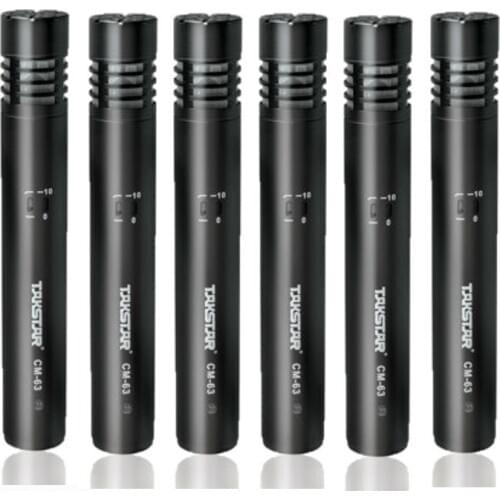 6pcs/lot Original TAKSTAR CM-63 professional condenser recording microphone for broadcasting/recording/on-stage performance