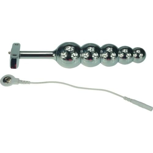 165g electro shock Metal Ball Anal plug Parts steel electric butt sex toys medical themed product