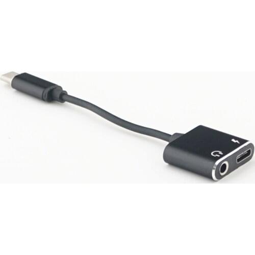 USB C to 3.5mm Audio Adapter, Music 2 in 1 USB Type C Male to 3.5mm and Female adapter