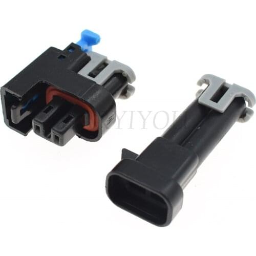 1 Kit 2 Pin Way Fuel Injector Plug Methanol Modified Socket Auto Waterproof Connector With Terminal for Wuling Excelle Sail