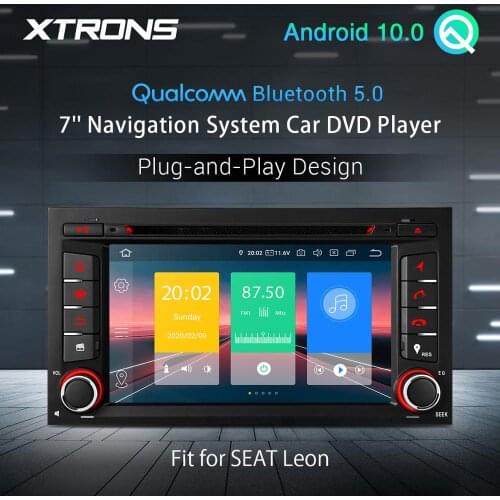 7" Android 10.0 Qualcomm Bluetooth 5.0 Radio Car Stereo Multimedia DVD Player for Seat Leon 2013 2014 2015 2016 2017 2018
