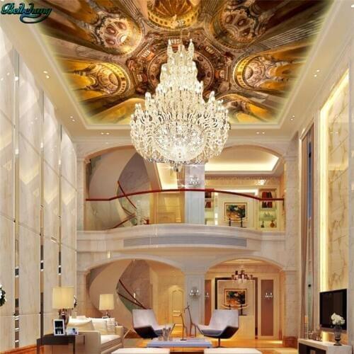 Beibehang Large Custom San Vita Church European Dome Ceiling Ceiling Oil Painting Mural Decorations
