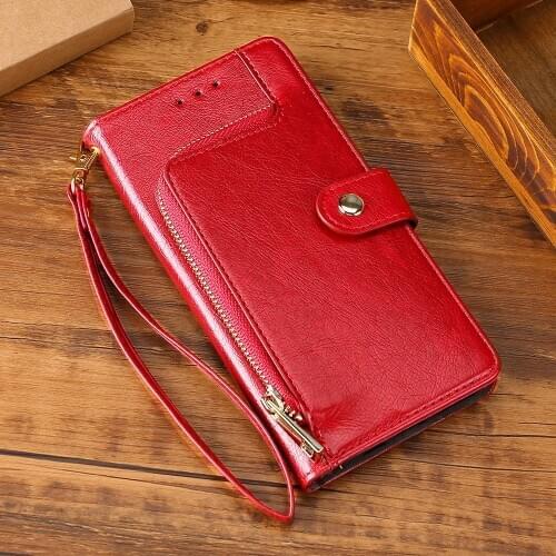 Zipper Case For Samsung Galaxy S5 S6 S7 edge S8 S9 S10 plus S10 lite Note 4 5 8 9 10 M10 20 wallet card slots Flip leather Cover