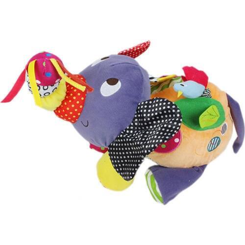 Baby Plush Doll Stuffed elephant Stroller bb set bell Ratlle car bed hanging Mobile Education kid child gift Toddlers G0319