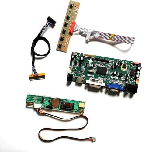 For LP171WP4-TLR1/TLR2 LCD monitor panel VGA DVI M.NT68676 screen controller drive board CCFL LVDS 30Pin 17.1" 1440*900 Kit
