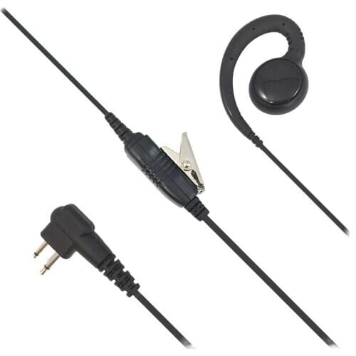 Two-way radio rotary earphone earplug PTT applies to MOTOROLA CP88 CP100 cp040 CP200D CLS1110 CLS1410 10 pieces per pack