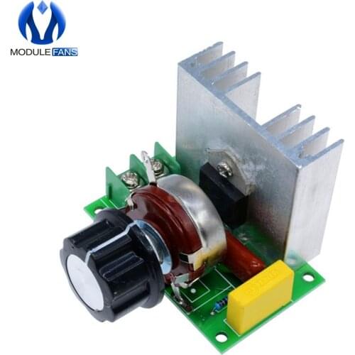 4000W SCR Electronic Voltage Regulator Speed Controller Control Board Governor Dimmer High Power Module AC 220V Resistive Load