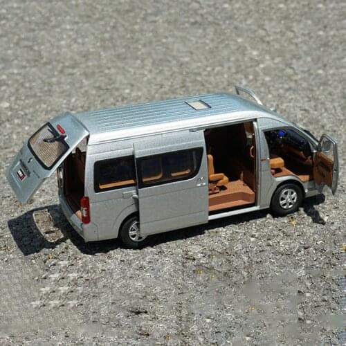 Foton Monpark S-class Light Bus Van MPV Diecast 1/24 Scale Alloy Simulation Diecast Model Cars Toys for Boys Adult Collection