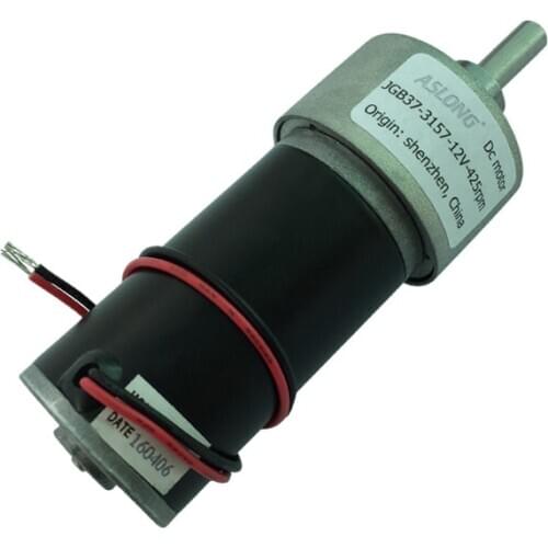 JGB37-3157 DC Gear Motor Large Torque Motor 12V 24V 9/15/29/47/61/88/142/266/425/800/1280RPM LF1
