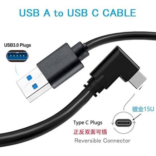 Link Cable Oculus Quest 2 Link Cable USB3.2 Right Angle 3.2Gen1 Fast Quest Type-c For Oculus Headse Charge Transfer Data