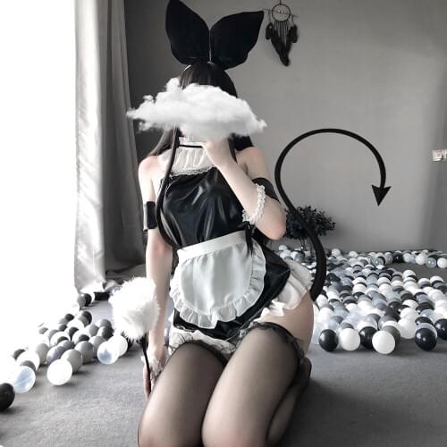 Maids Outfit Sexy Costume Cosplay Women Lingerie Bunny Girl Uniform Babydoll Dress Porno Erotic Role Play Lolita Exotic Set