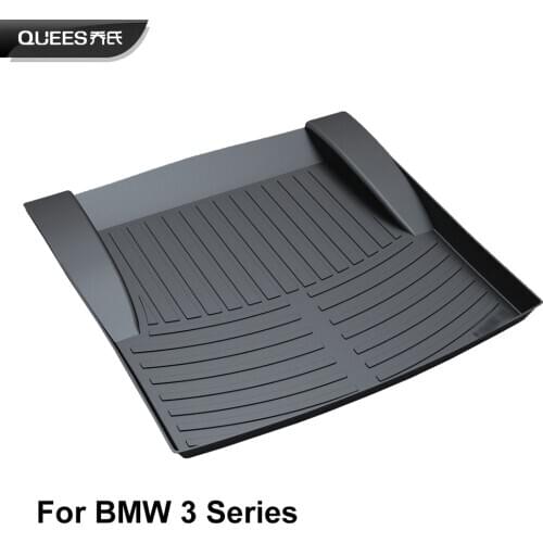 QUEES Custom Fit Cargo Liner Boot Tray Trunk Floor Mat for BMW 3 Series E90 E91 E92 F30 F31
