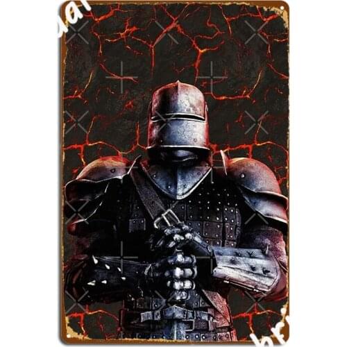 Knight Metal Sign Wall Plaque Club Bar Custom Wall Pub Tin Sign Poster