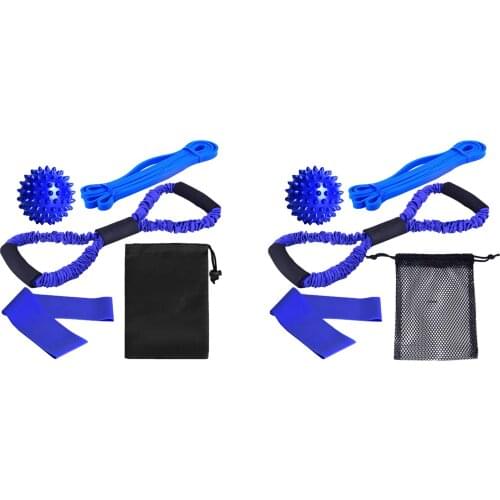 5Pieces Resistance Bands Set Elastic Band Gym Strength Training Yoga Workout