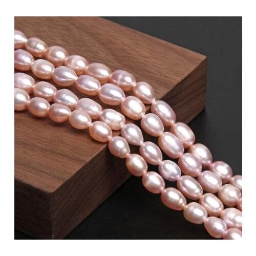 New Arrival Favorite Pearl Jewelry Natural Pink Rice Cultured Freshwater Pearls For Jewelry Making DIY Necklace Bracelet Earring