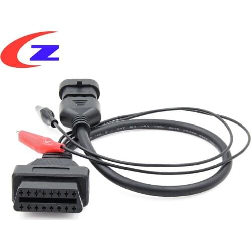 OBD Connector For Fiat 3 Pin OBD to OBD2 16Pin Connector Adapter For Fiat 3 Pin OBD 2 Car Diagnostic Tool ODB Extension Cable