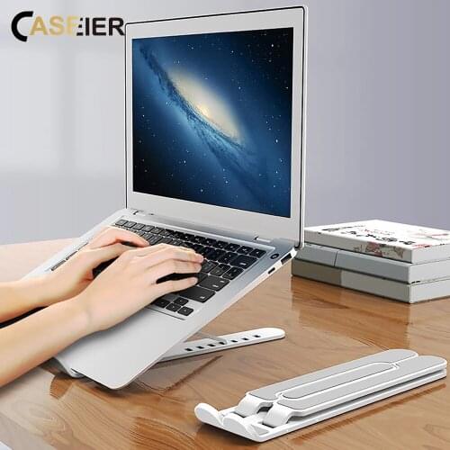 CASEIER Portable Laptop Stand Foldable Notebook Support Base For iPad Macbook Universal Holder Adjustable Bracket Riser Stand
