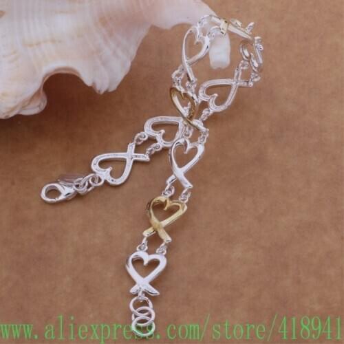 Silver Plated bracelet, Silver Plated fashion jewelry Color separation kelp /ebramsya bctajuaa AH146