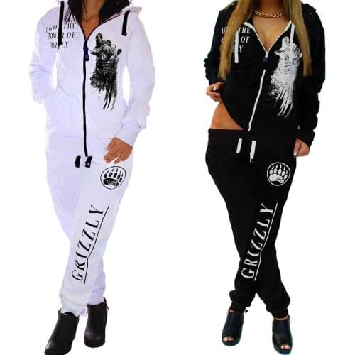 Fashion Tracksuit Women Clothing Sets Hoodie Jacket Top and Pants Suit Two Piece Set Lady Print Club Outfits Fitness Sportswear