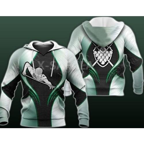 Sport Billiards Pullover Print Spring Autumn Hoodie Man Women Harajuku Outwear Zipper Pullover Sweatshirt Casual Unisex-1