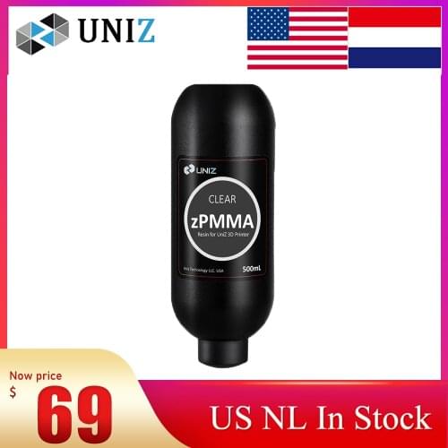 UNIZ Dental Teeth Model Photosensitive Resin Clear Impresora 3D Resina 405nm UV Resin Suitable for LCD SLA DLP 3D Printer