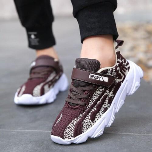 2019 Spring Autumn Children Shoes Light Boys Sport Shoes Casual Breathable Mesh Velcro Kids Sneakers Girls Outdoor Running Shoes