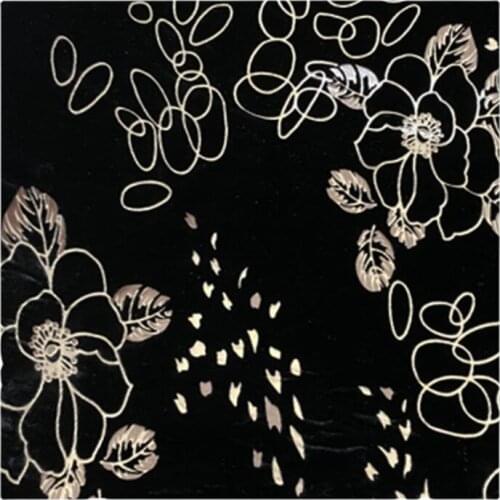 Width 44'' High End Fashion Comfortable Velvet Jacquard Fabric By The Yard For Dress Cheongsam Material