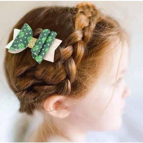 Cute Baby Girs Shining Hairclip Printed Hairpins Ice Cream Candy Color Hair Clips Pins Kids Headwear Double Bow-knot Barrettes