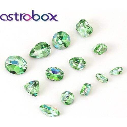 Green Laser Nail Art Rhinestones stones Decoration Rhinestones Strass Crystal Stones Glass hotfix rhinestones for Gem Applique A