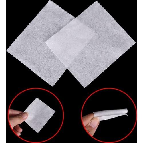 7cm*6cm White Nail Art Wipes Uv Gel Polish Remover Cleaner Wipe Cotton Lint 100pcs