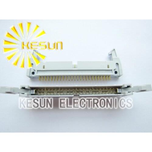 100PCS/LOT Full Gold 3U DC2-50P 2.54mm Straight Male Box Header With Ear High quality