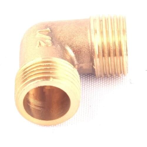 2pcs 1/2 Inch Male Thread Brass 90 Degree Elbow Garden Hose Brass Elbow Adadpter/Fitting