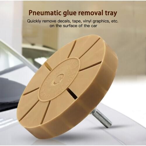 3.5 inch Decal Eraser Wheel Pad Rubber Disk Pneumatic Car Sticker Auto Repair Paint Tool Pneumatic Degumming Disc Remover Tools