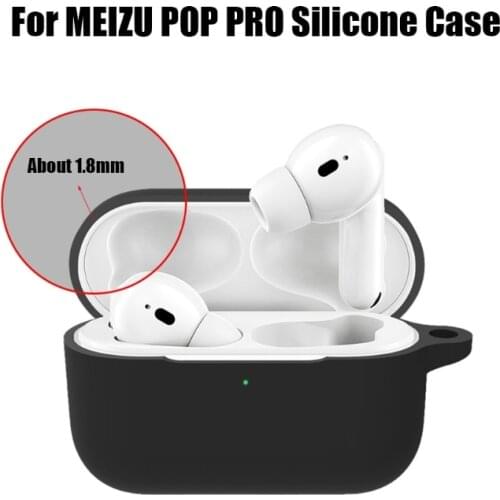 Silicone Protective Cover Shell Anti-fall Earphone Case for-MEIZU -POP PRO TWS Wireless Bluetooth Earbuds 32CA