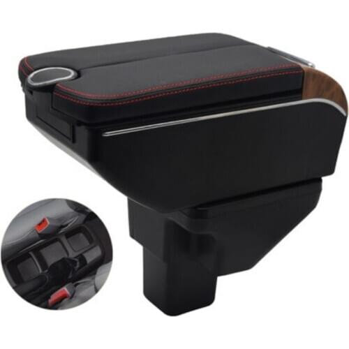 Car Chevrolet lova rv armrest storage box auto interior Leather car-styling central container Store content box accessories