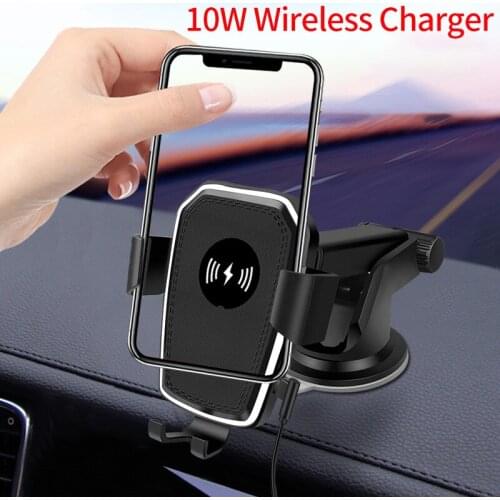 K81 Car Universal Wireless Charger 10W Fast Charging Suction Cup Multi-function Intelligent Identification Car Wireless Charger