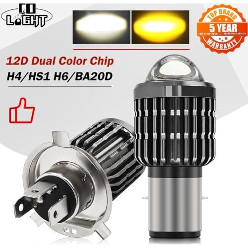 CO LIGHT All-sides LED Headlight Kit H4 H6 Motorcycle LED Bulbs 6000LM Hi Lo Beam Angle Projector Fog Light 6000K/3000K 12V 24V