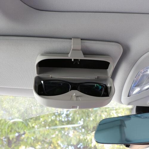 Color My Life Car Sun Visor Glasses Box Sunglasses Case Holder Storage Box for Hyundai Verna Solaris Tucson Ix35 I25 I20 Parts