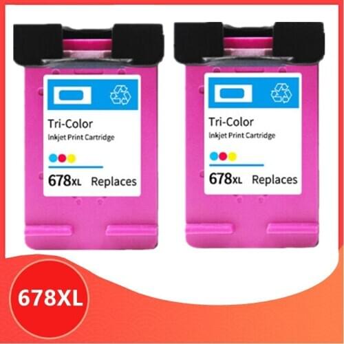 Color 678 Ink Cartridge for HP 678 XL Ink Cartridge for 678XL for hp678 Deskjet 2515 3515 1018 1518 2548 3548 4518 2648 Printer