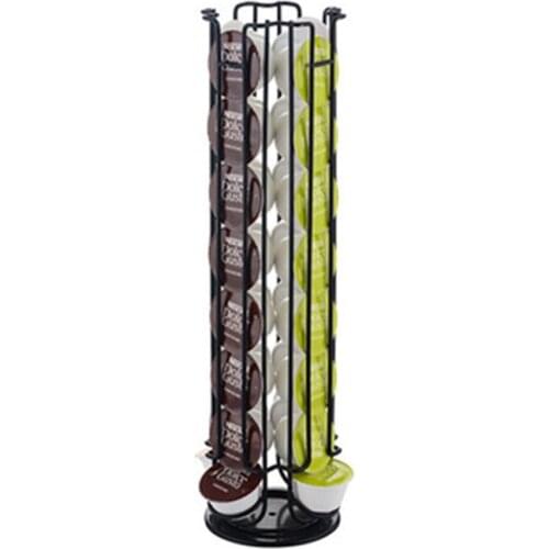 Dolce Gusto Capsule Black Rack 32 Capsules Coffee Pod Holder Stainless Steel Rotating Silvery Racks High-Quality