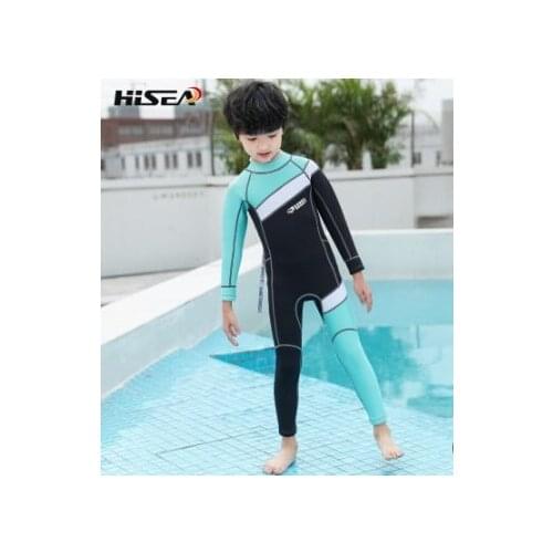 2.5MM Children Neoprene Snorkeling Wetsuits Rash Guard Scuba Uv Protection Full Body Long Sleeve One Piece Swimsuit Diving Suits