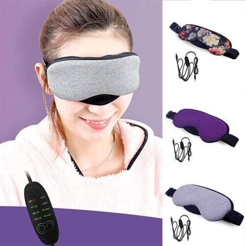 Hot Steam Eye patches Massager USB Temperature Control Heat Steam Eye Cover to Relieve Puffy Dark Circle Dry Eyes Stress Massage
