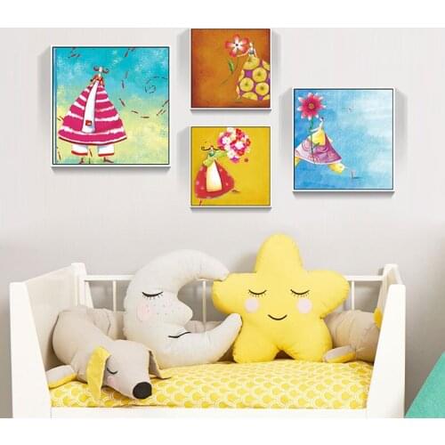 Modern Abstract Little Fairy Fairy Movie Poster Prints Wall Art Picture Boy Kids Room Decor Canvas Painting No Frame