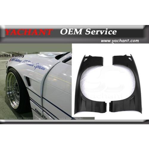 Car-Styling Fiber Glass FRP Front Fender Kit 2Pcs Fit For 1989-1994 S13 Silvia PS13 RB V1 Style Front Fender