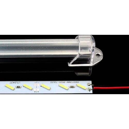 Hot sales 50cm*5pcs Super Bright Hard Rigid Bar light DC12V36 led SMD 8520 Aluminum Led Strip light+aluminium+cover