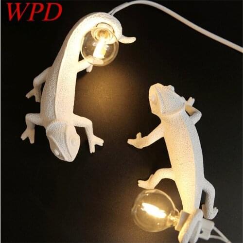WPD Wall Sconces Lamps Contemporary Creative Cartoon Chameleon LED Light For Home Decoration
