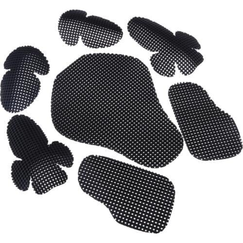 Brand New Full Set Foam Motorcycle Elbow Back Shoulder Protection Pads Racing Body Protective Gears