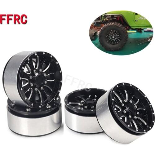 4pcs Aluminum Alloy Metal 2.2 Inch Wheel Rim For 1/10 RC Crawler Axial SCX10 RR10 90053 AX10 Spectra 90056 90045 90048 S46