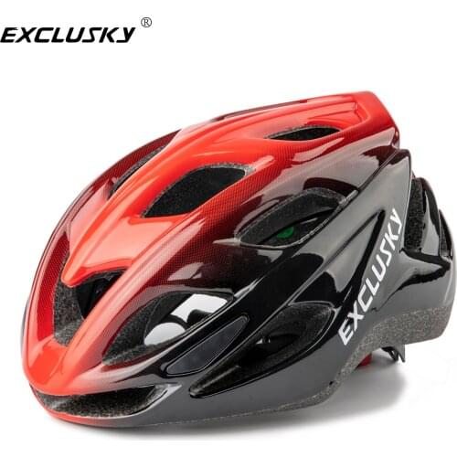 Exclusky Adult Cycling Road Race Bike Helmet Lightweight Aero Bicycle Safty Cap Size 55-61CM